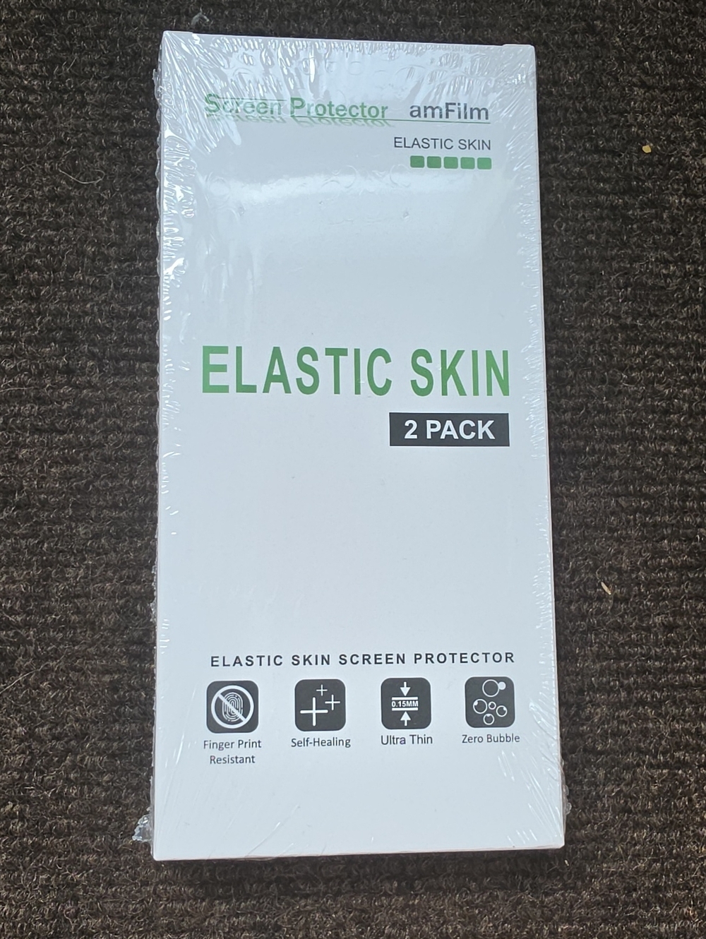 amFilm Elastic Skin Screen Protector 2-Pack - NIB